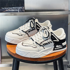 Men's Platform Skate Shoes Lightweight Non slip Sneakers