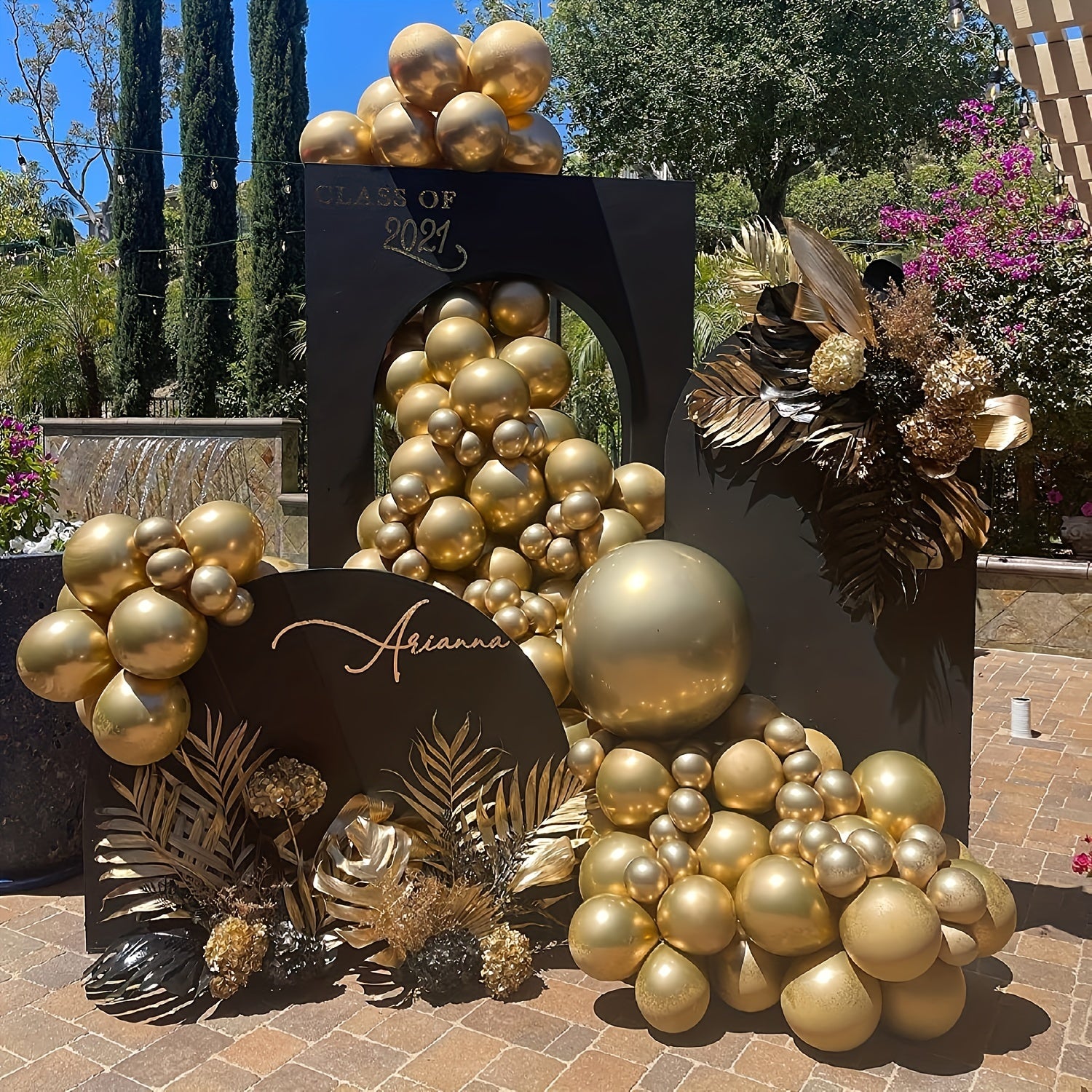 50pcs Party Golden Metal Balloon 30 Happy Birthday Party Decoration