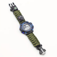 Waterproof Tactical Sports Watch Multifunctional Outdoor Lifesaving Survival