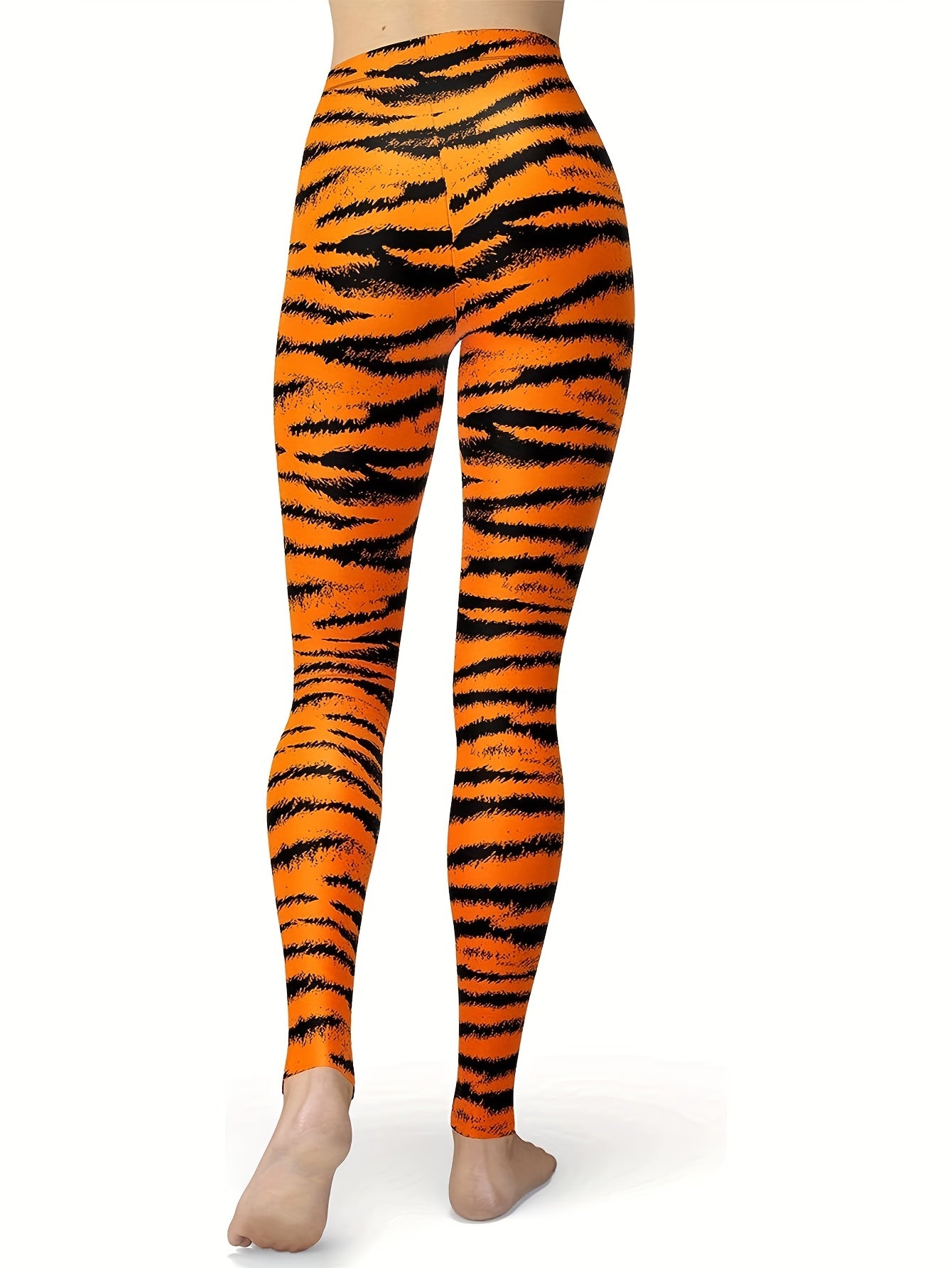 Cow Print High Waisted Yoga Leggings Tummy Control