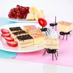 Party Decoration Ant Toothpick Dessert Forks Set
