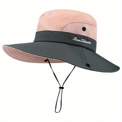 Wide Brim Mesh Boonie Hat UV Protection Fishing Hiking Beach Hat