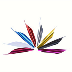 50pcs 4 57 Cm Spiral Feather DIY Spiral Feather Competitive Bow Feather