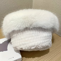 Women Winter Soft Warm Fisherman Hat Thick Outdoor Bucket Caps