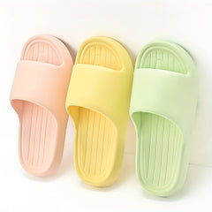 Women's Soft Sole Indoor Pillow Slides - Non Slip Shower Shoes