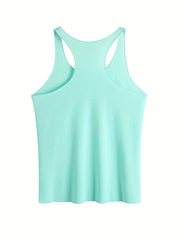 Casual Letter Print Tank Top For Women Girls Summer Crew Neck Tank Top