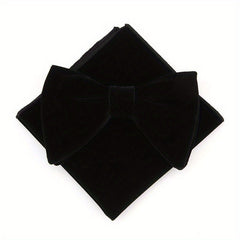 Men's Bow Tie & Pocket Towel Set for Party Holiday Wedding