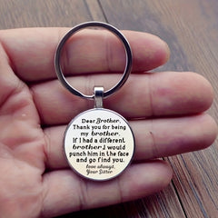 Aluminum Alloy Keychain Holder Bag Charms Accessories For Brother