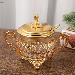 Creative Glass Sugar Cup Kitchen Seasoning Jar