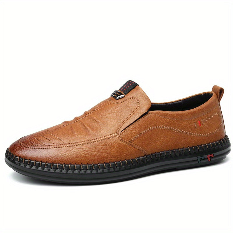 Men's Stitch Detail Loafer Shoes Comfy Slip On Shoes