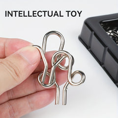 9-Piece Luban & Kongming Lock Set - Unlock 30pcs - Ring Unlocking - Halloween