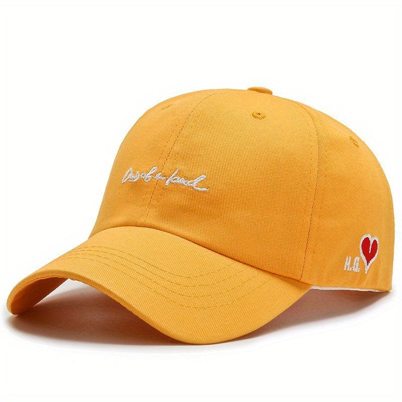 Embroidered Sunshade Hat Outdoor Leisure Baseball Cap