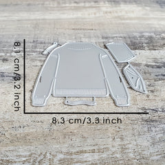 1pc Sweatshirt Clothing Metal Cutting Dies Scrapbooking Stencil Die Cuts