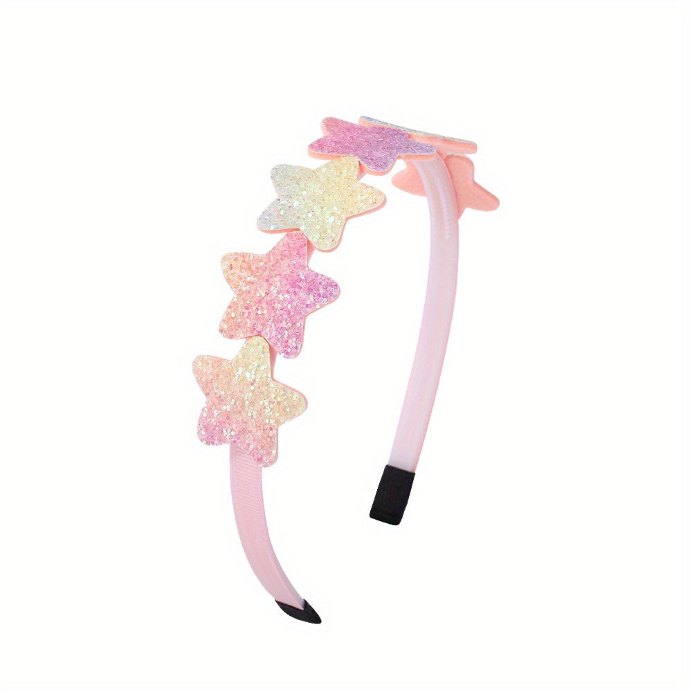 Heart Shape Mixed Headband Plastic Bundle Hairband for Baby Girls