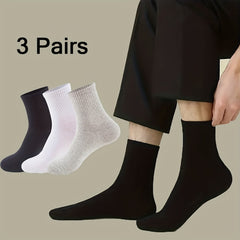3 Pairs Soft Casual Breathable Socks for Running Cycling Training