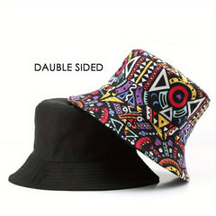 Fisherman Hat Men's Sunscreen Hat Women's Bucket Hat Letter Double Basin Hat