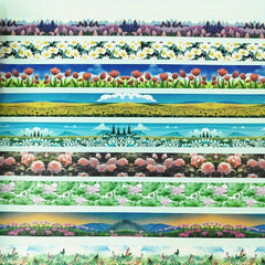 14 Rolls Floral Theme Washi Tape Collection Creative Craft Accessories