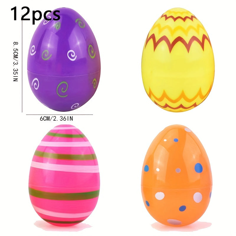 24pcs Random Pattern Easter Egg Ball Small Gift for Kids