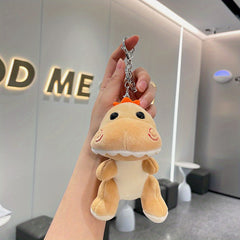 Cartoon Dinosaur Keychain Fluffy Animal Charm Gift