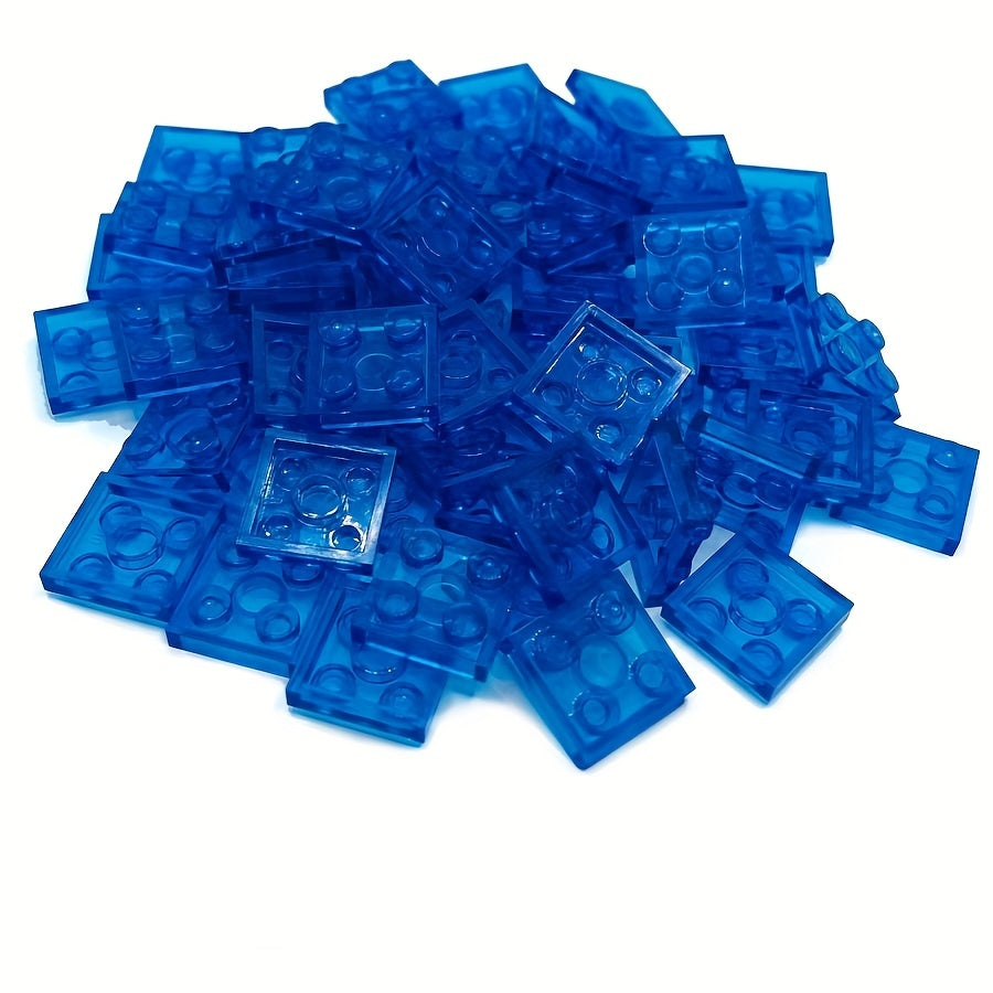 60pcs 6 Colors MOC Transparent Compatible 3022 Short Bricks Building Blocks