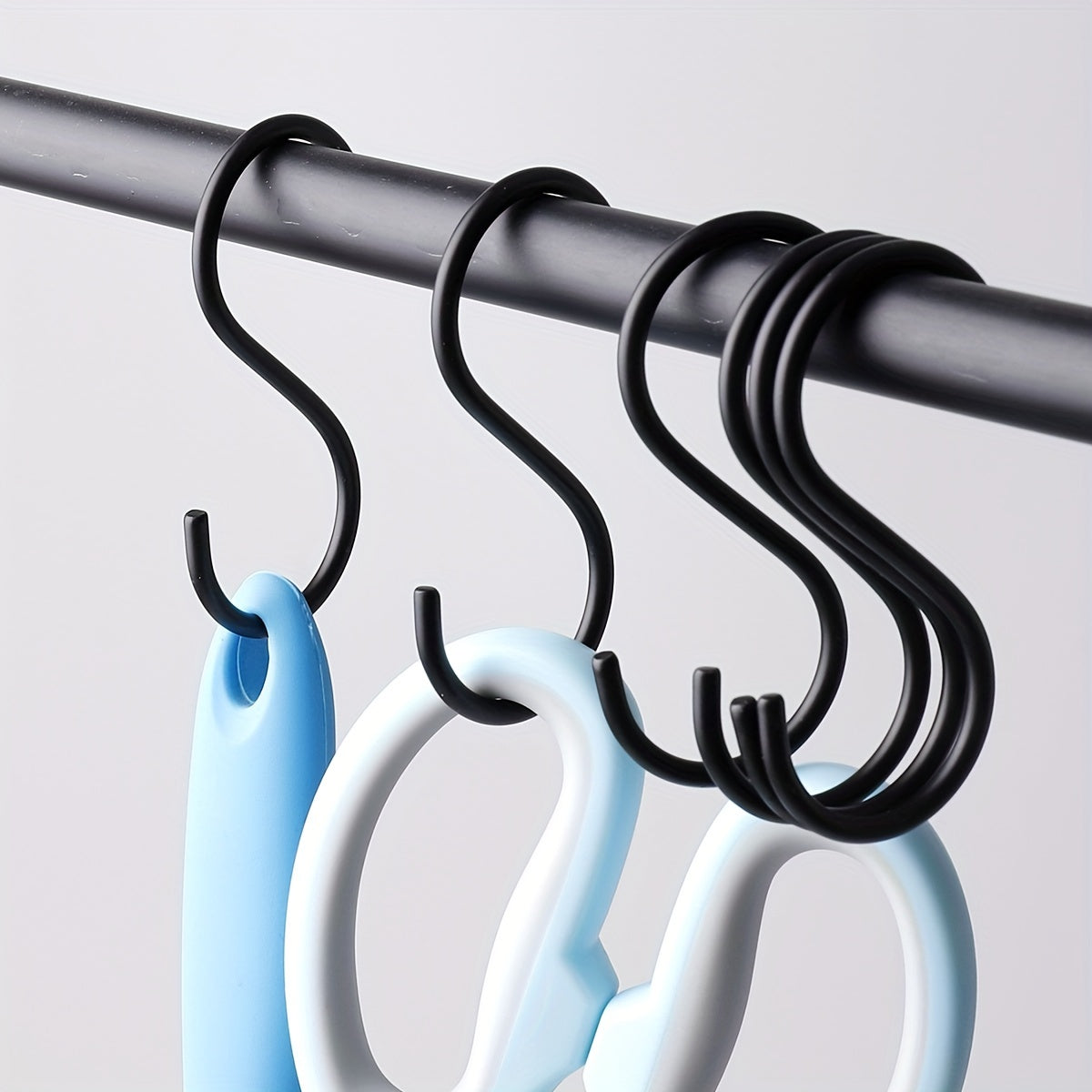 6Pcs S Hooks Heavy Duty Non Slip Metal Hanger Hooks