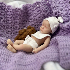 6-Inch Lifelike Silicone Mini Reborn Kids Doll