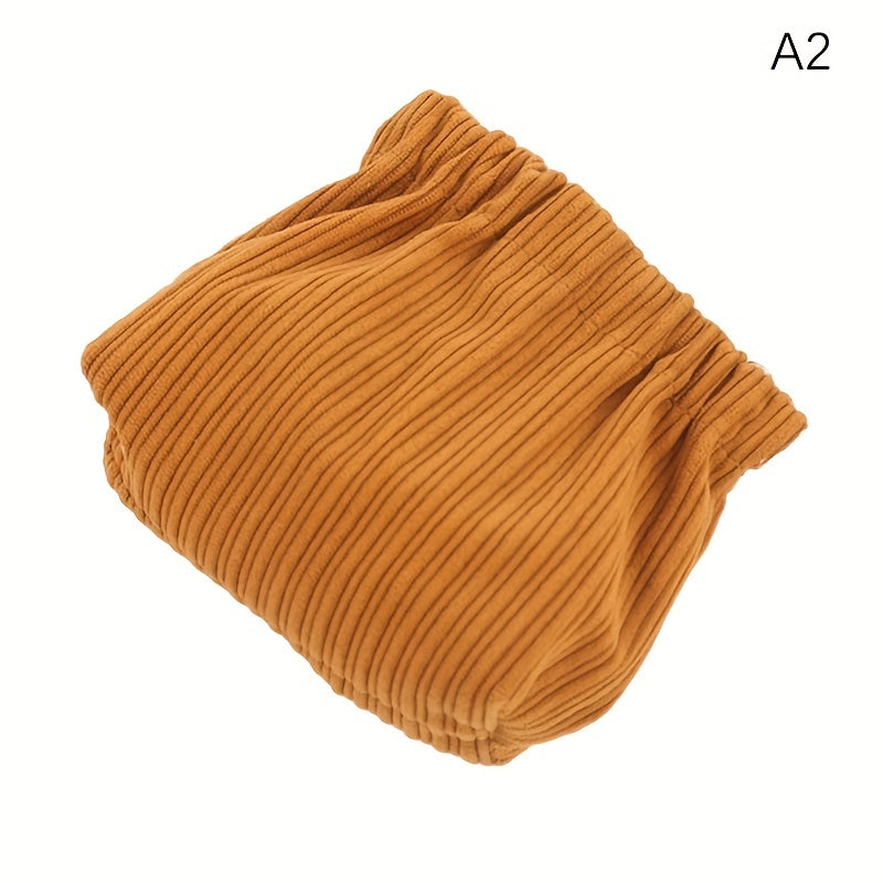 Corduroy Beauty Case Makeup Organizer Travel Toiletry Bag