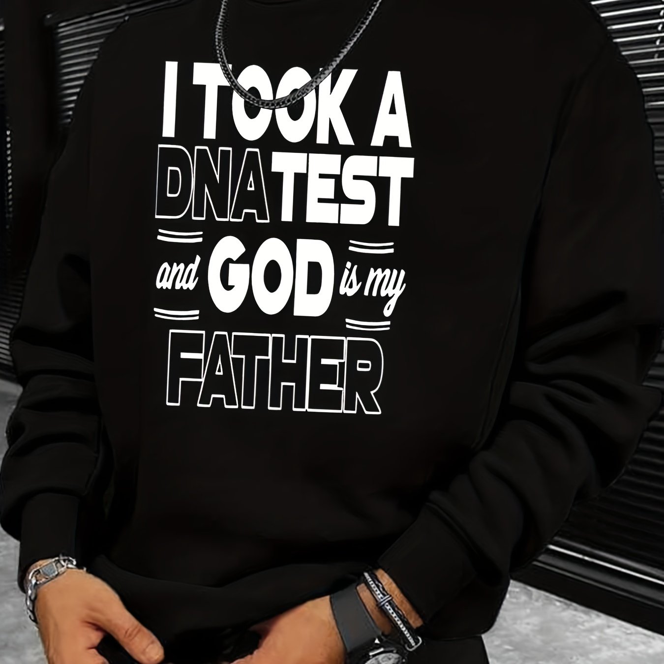 God Is My Father Sweatshirt Men's Graphic Pullover Sweats