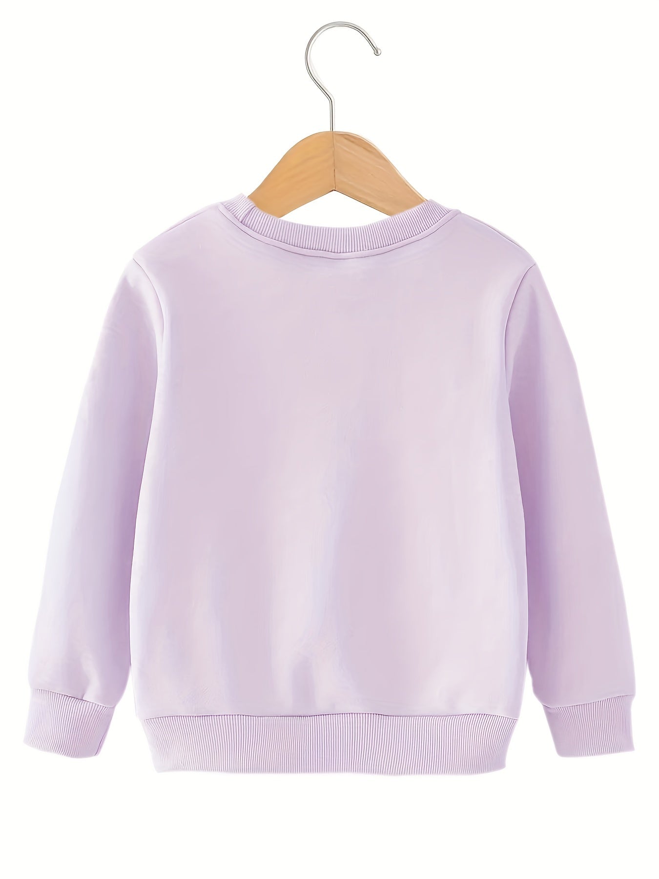 Cartoon Star Unicorn Graphic Sweatshirt Top For Little Girls