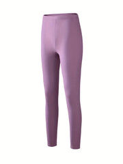Soft Thermal Pants Slim Tights Elastic Lined Pants For Winter