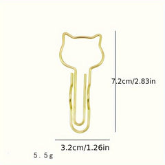 5pcs Metal Pen Clip Multifunctional Paper Clip Stationery Tool