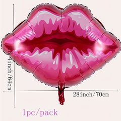 Red Lip Decor Balloon Party Decoration Balloon For Women