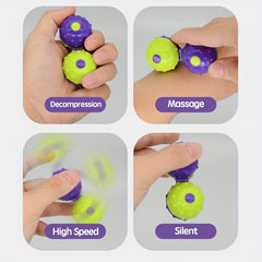 2pcs Fidget Spinning Ball Massage Ball Decompression Toy Fidget Toy