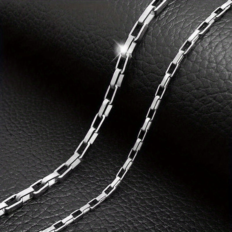 Titanium Steel Necklace Long Box Chain Men's Women's Jewelry