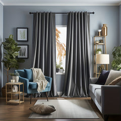 1panel Solid Curtain For Living Room And Bedroom Office Home Decor