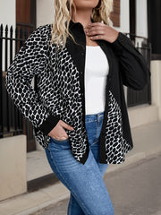 Dalmatian Print Button Up Shirt Top