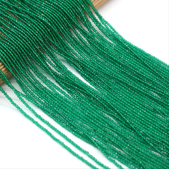 Green Spinel Beads 16" Strand Natural Semi Precious Stone