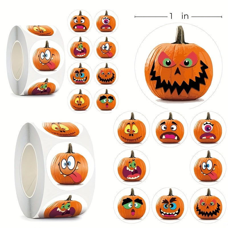 500pcs Happy Halloween Animal Decorative Stickers Box Seal Sticker