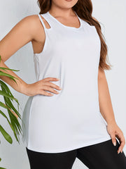 Women's Solid Cut Out Tank Top