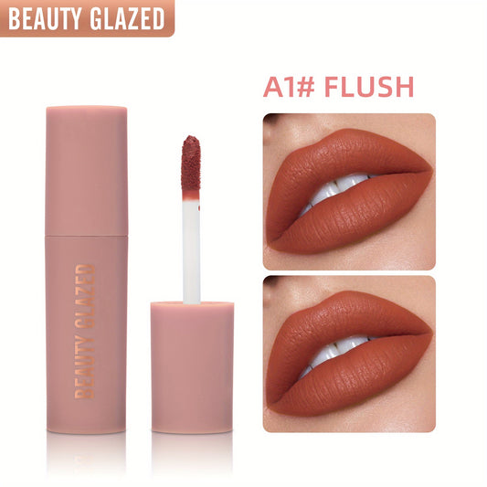 Matte Lip Glaze Long Lasting Durable Non Fading Lipstick Chocolate
