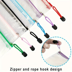 A4 Waterproof Zipper Bag Document Storage for School Office