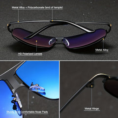 RoyalHot Metal Polarized Sunglasses For Men And Women