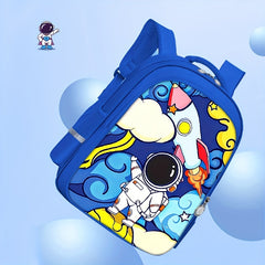 Cartoon Rocket Astronaut Schoolbag Laptop Backpack