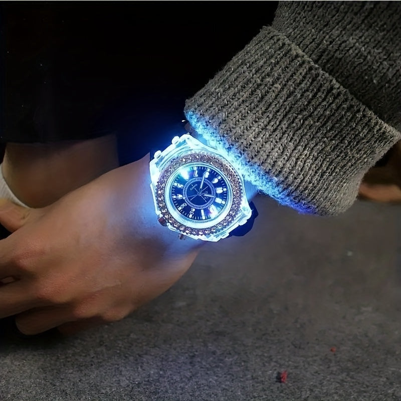 Silicone Luminous Electronic Watch for Students