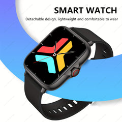 Full Touch Smartwatch: Wireless Calling, Notifications, USB Charging