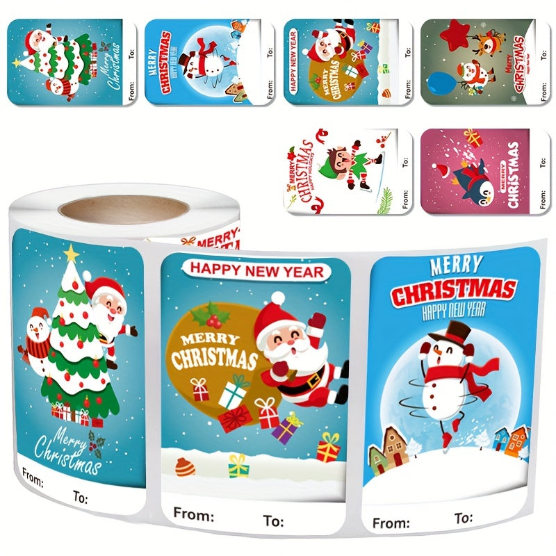 250pcs Christmas Gift Stickers Sealing Stickers Christmas Party Supplies