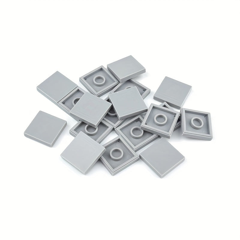 30pcs Building Blocks Set Flat Tiles Durable ABS Material Young Builders