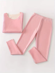Women's Thermal Underwear Set Long Sleeve Crew Neck & Pants