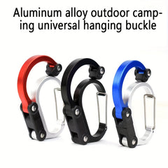 Portable D-Shaped Carabiner for Outdoor Activities