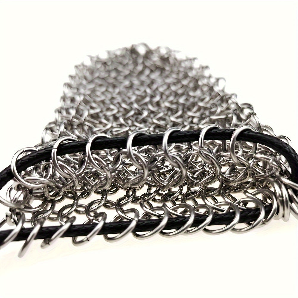 Stainless Steel Chain Dice Storage Bag - Durable Container for Any Occasion